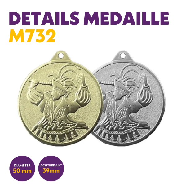 MEDAILLE CARNAVAL MIDDELGROOT - Afbeelding 4